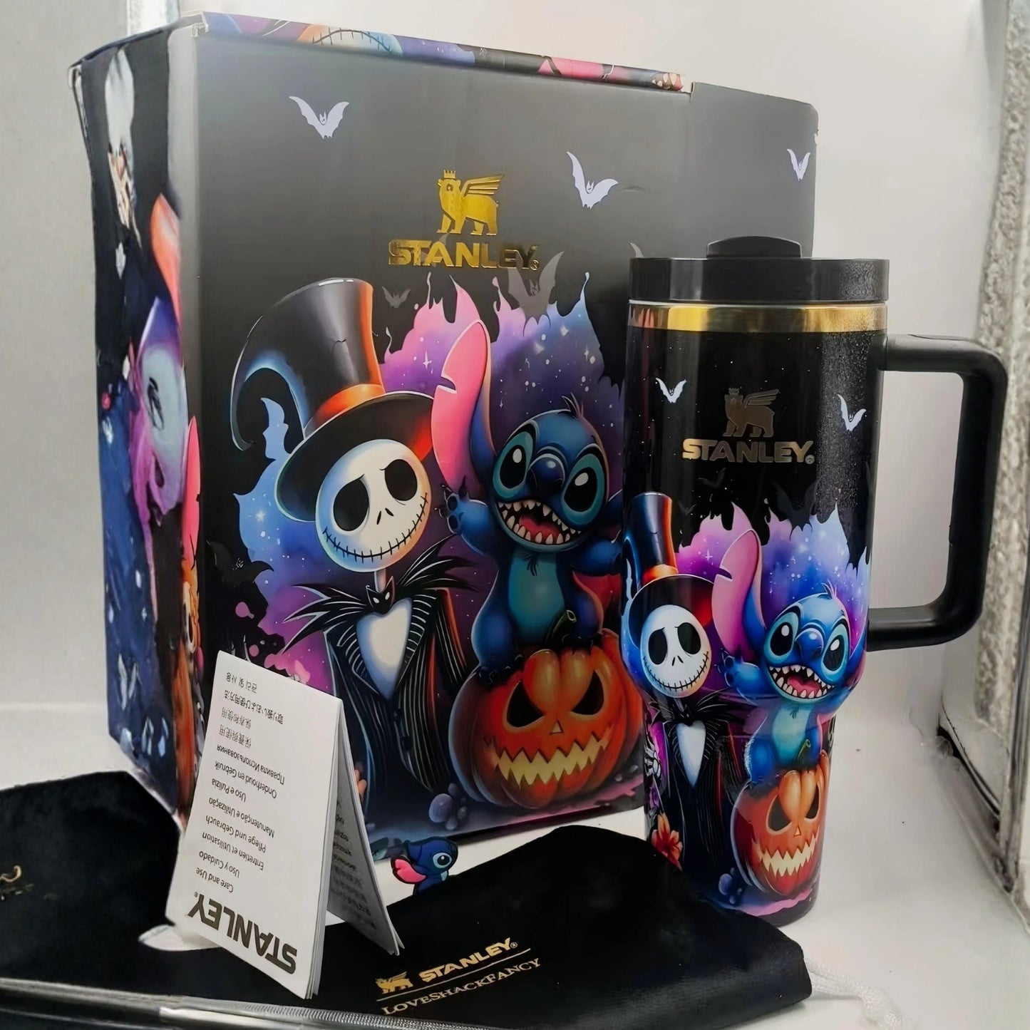 Stitch x Jack Skellington 40oz Tumbler